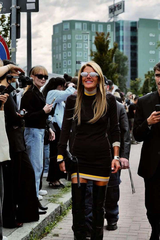 Anna Dello Russo - Italian Fashion Journalist at Milan Fashion Week today