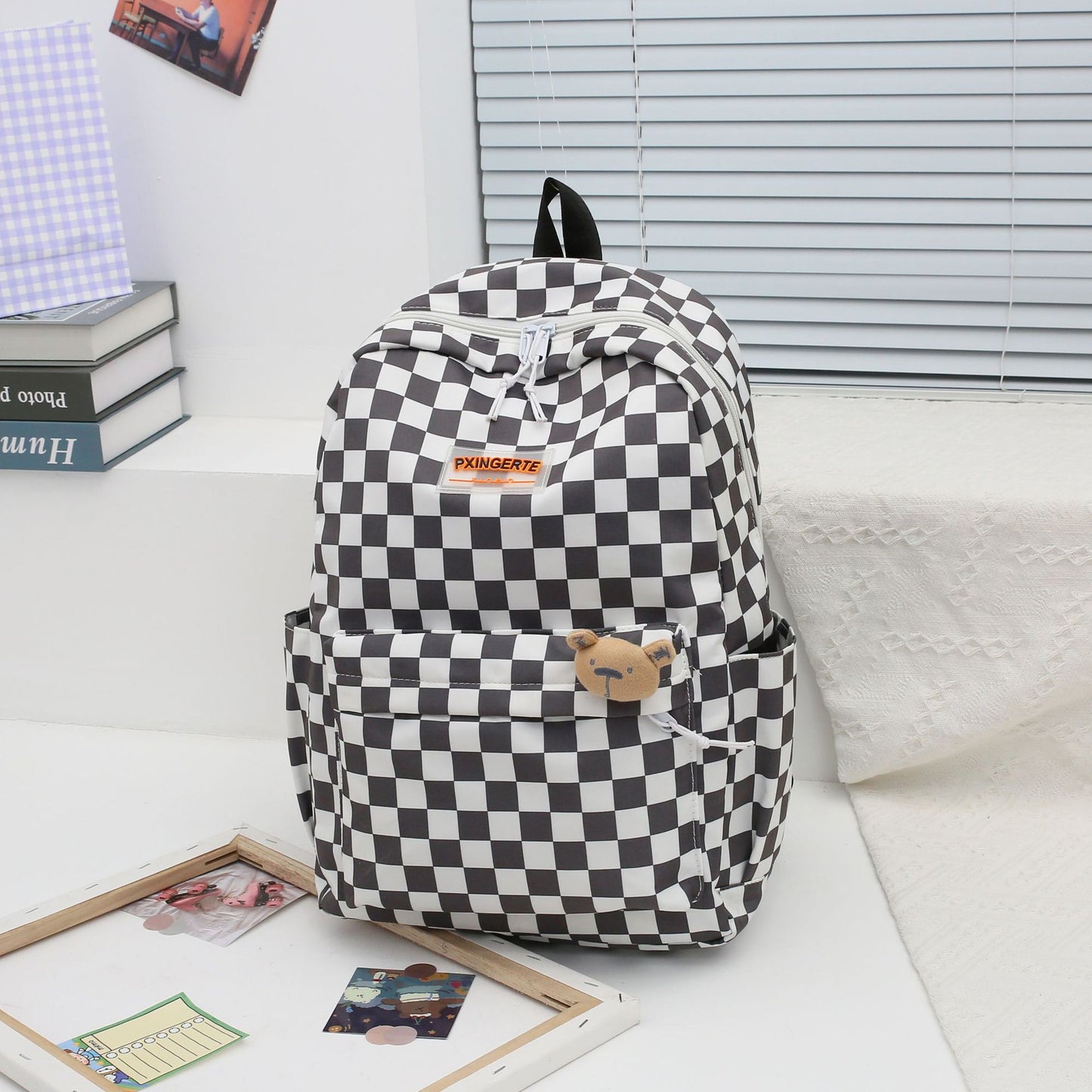 Checkerboard Schoolbag