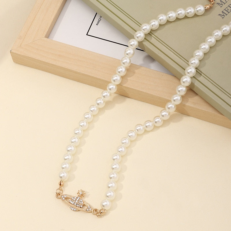 Pearl Planet Necklace