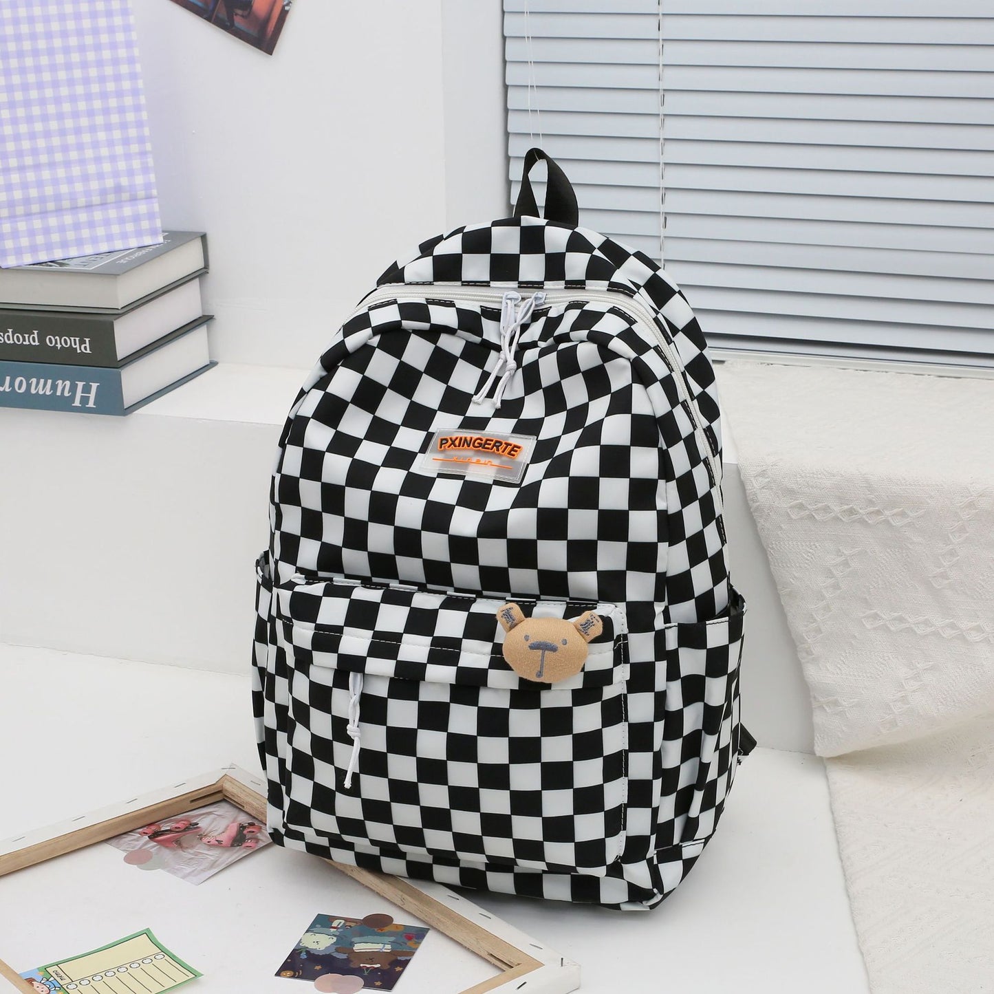 Checkerboard Schoolbag