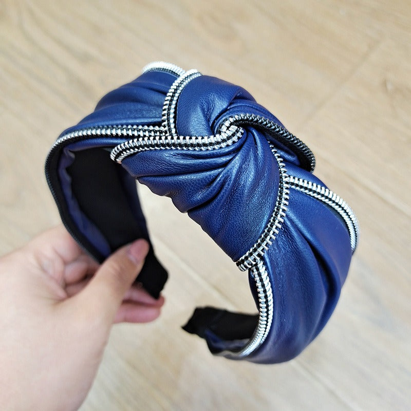 Leather knotted Headband