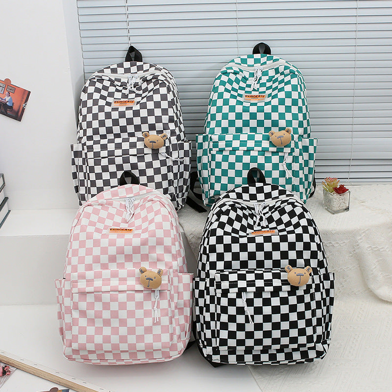 Checkerboard Schoolbag