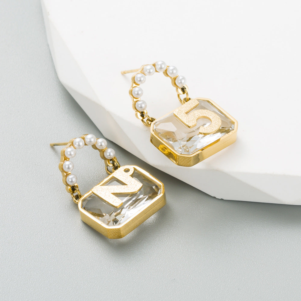 Blogger Favorite - Number 5 Earrings